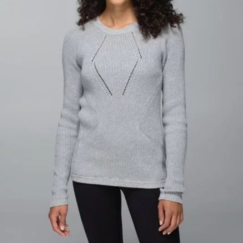 LULULEMON The Sweater The Better Grey Size 4